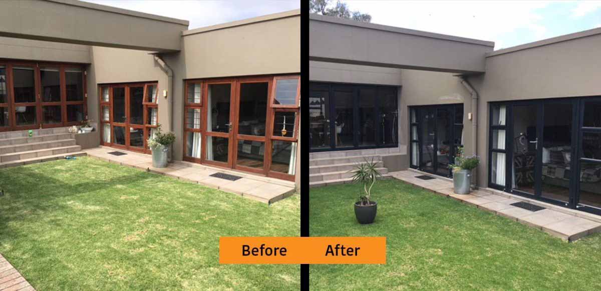 wood to aluminium conversion