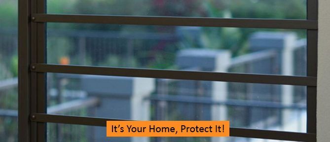 window with burglar bars