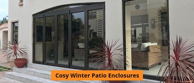 modern house with patio enclosure