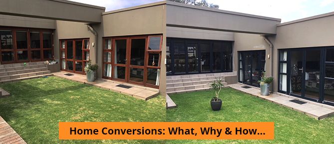 wood to aluminium home conversion