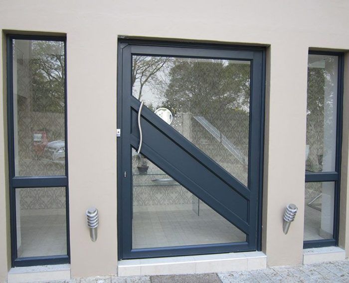 modern entrance Pivot Aluminium Door