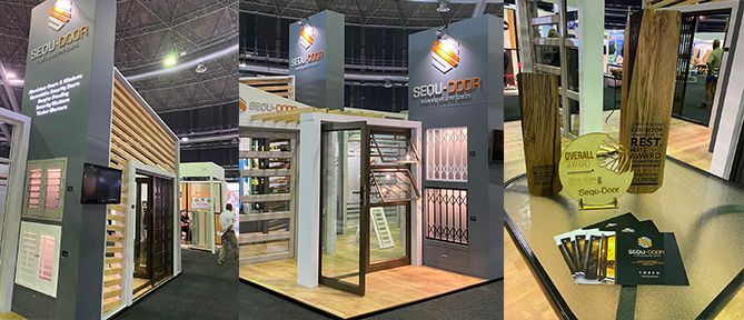 sequ-door products display booth